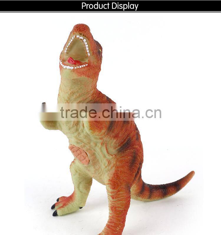 2015 Wild Animal Dinosaur Toys Vinyl 17'' Tyrannosaurus Toy For Hot Sell X033