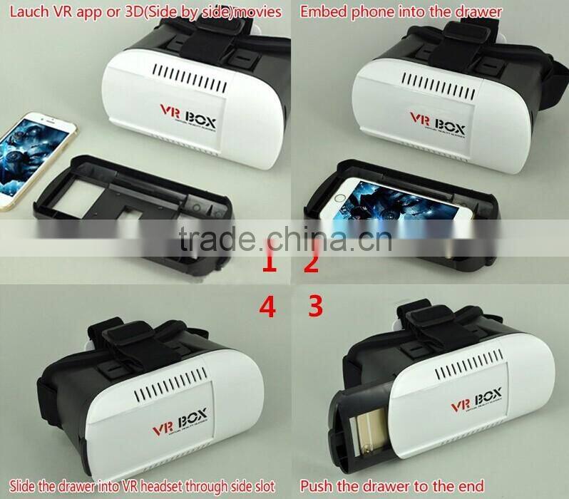 Virtual Reality 3D VR Box 2.0 vr box 3d glasses cardboard vr 2.0 box
