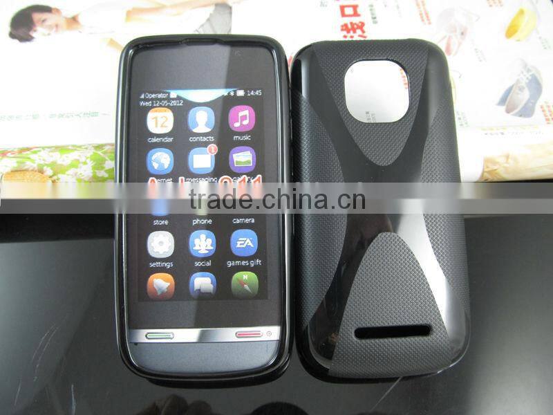 X line for Nokia ASha 311 rubber cell phone case