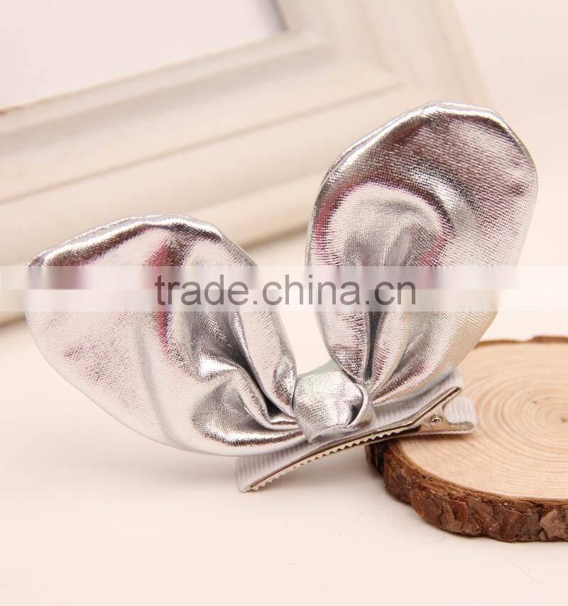 European baby children hair accessories hot sale girl rabbit ear hairpin cute baby girl barrettes