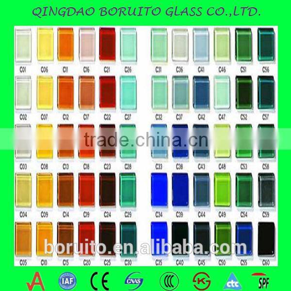 colored glass brick/ decorative glass block for curtain wall / lightweighe building material