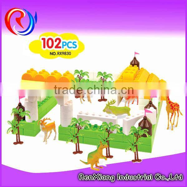 Plastic children diy building blocks toys