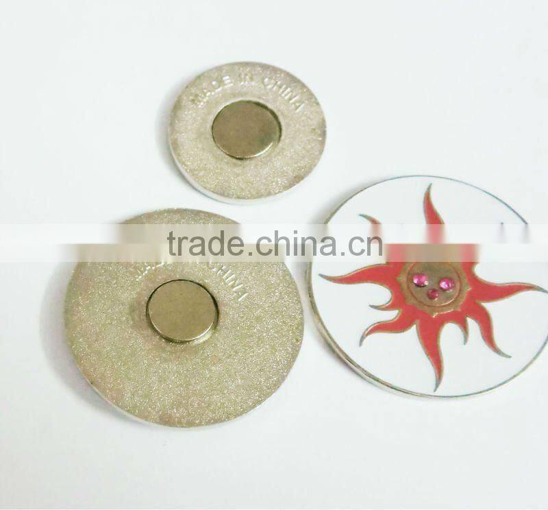 Metal Enamel Magnet Ball Marker
