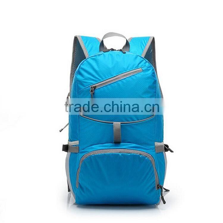 Fashionable LOGO OEM Foldable Nylon Backpack
