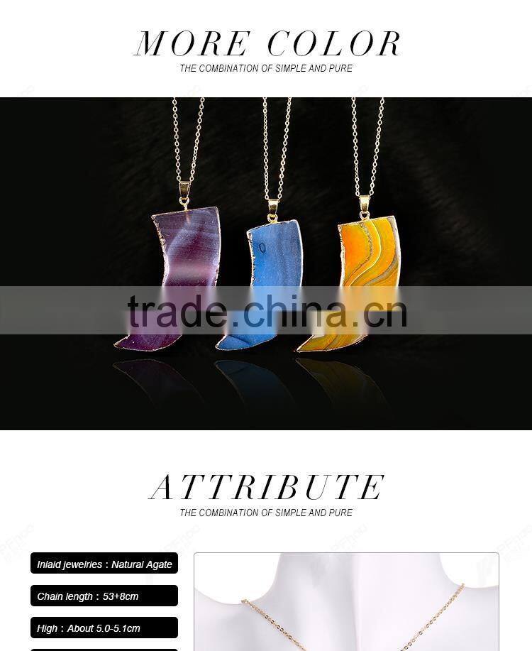 Top sale long chains necklace / popular long chains amber necklace