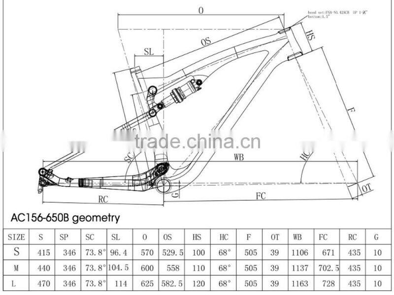 Chinese Carbon Full Suspension Frame 27.5,Carbon Mtb Suspension 650b Frame