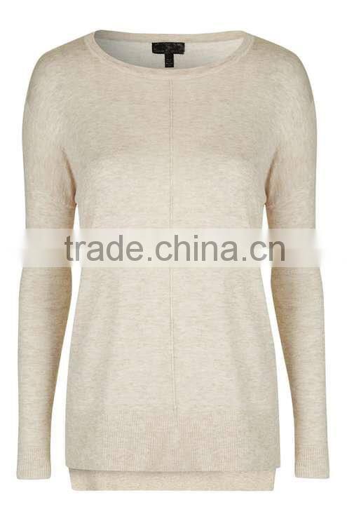 2016 Women Fine Knit Stitch Panel Jumper HSS3034