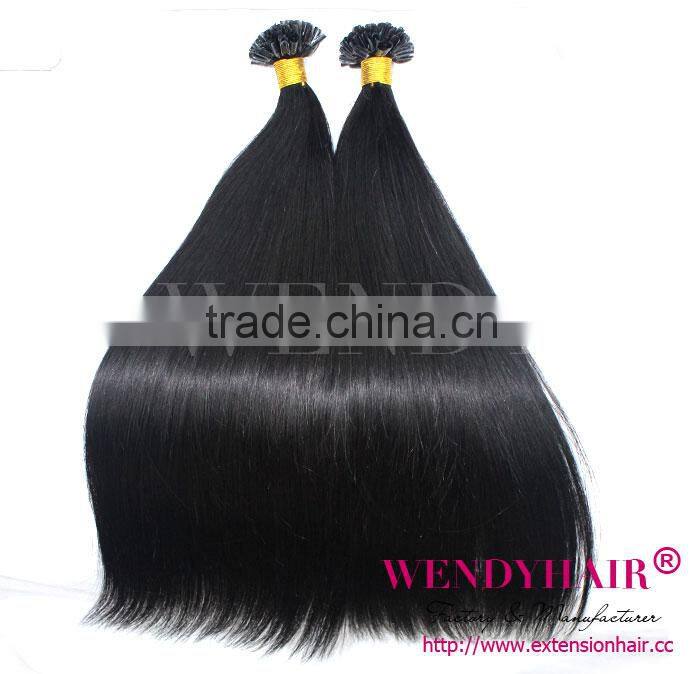 wendy hair product 5a grade virgin sillky straight many color available u tip hair extension
