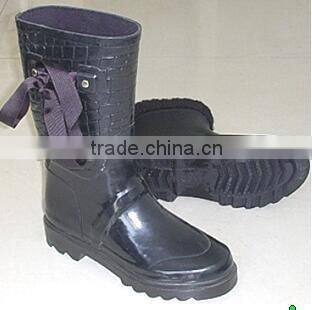 Fashion Sock Ladies Rubber Rain Shoes