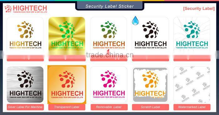 Custom design color changing red label printing