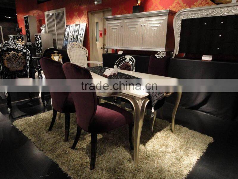 Marble dining table with classic chair D1019