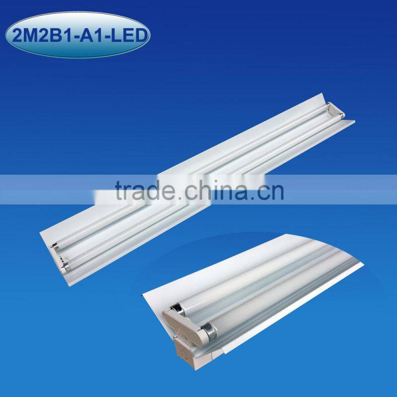 LED lamp fixture 2x600MM, led 2ft double fixture with reflector