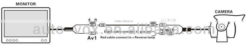 universal CCD car reversing camera with night vision for bus