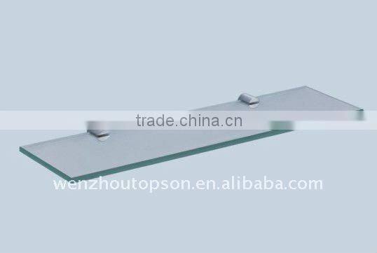 toilet double towel bar/glass shelf/bathroom standing helf/stainless steel towel rack