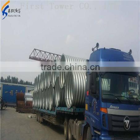 Hot dip galvanized Corrugated steel drain pipe