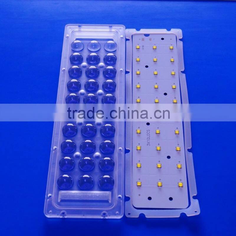 Aluminium XTE/XPG/3535 led pcb with acrylic optical led lenses
