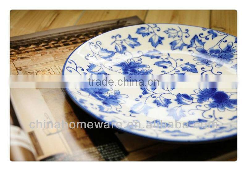 blue and white fine quality porcelain plate