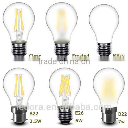 High lighting effect dimmable frosted led bulb e27 6w 230v 2700k