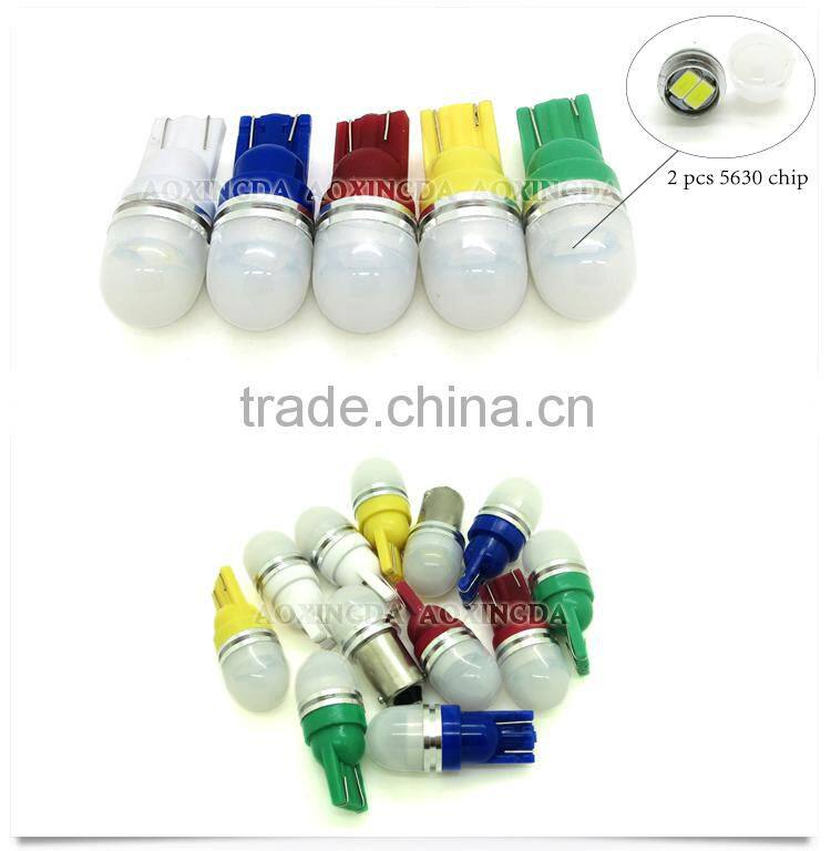 NEW type 6.3V 5630 2SMD LED T10 555 wedge bulb with frosted cap for pinball machines