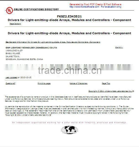 Dimmable UL 40W led power supply