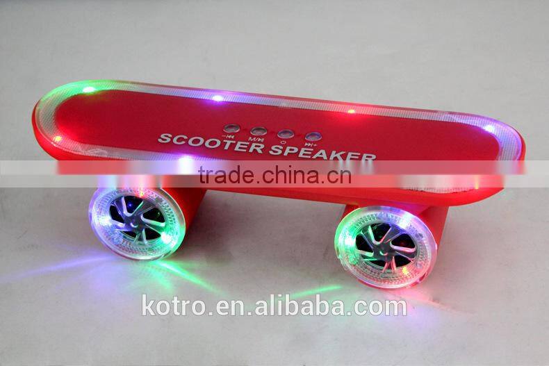 The Newest Hot Selling Scooter Bluetooth Speaker ,Led Speaker ,Scooter Led Light Speaker