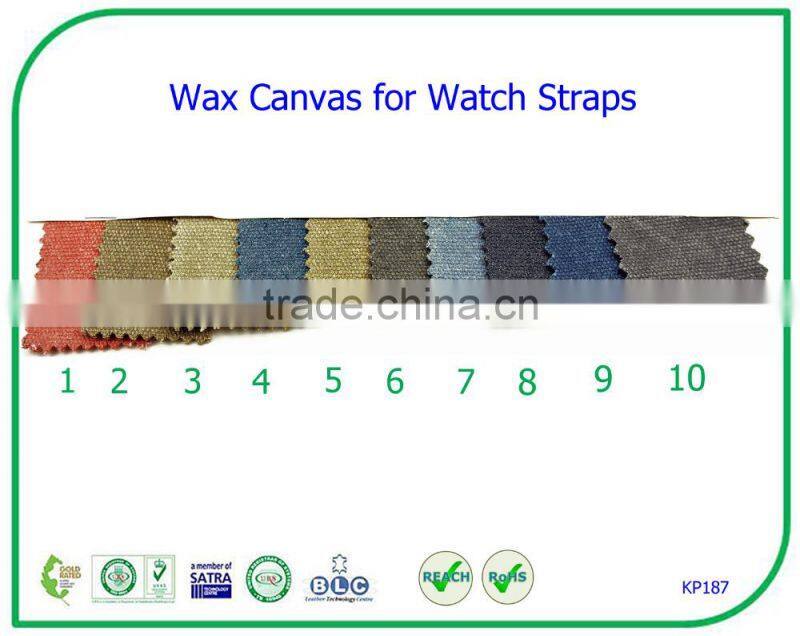 Supreme Grade Genuine Leather Lining Canvas Watch Straps