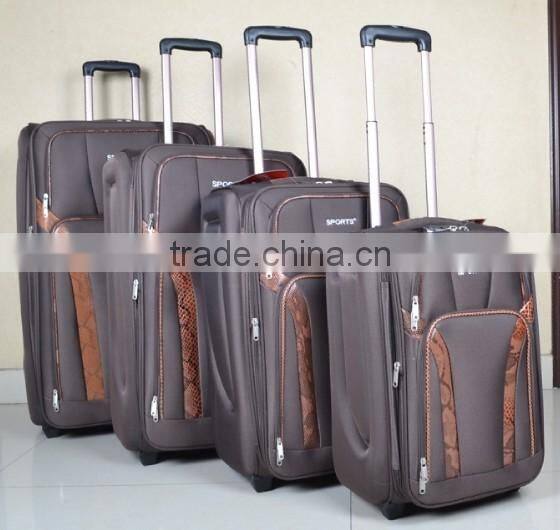 factory job lot 4pcs trolley suitcase set with eva