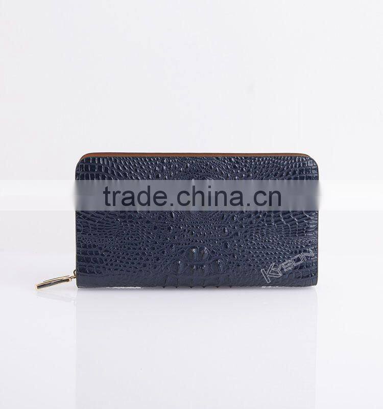 Man short old leather wallet