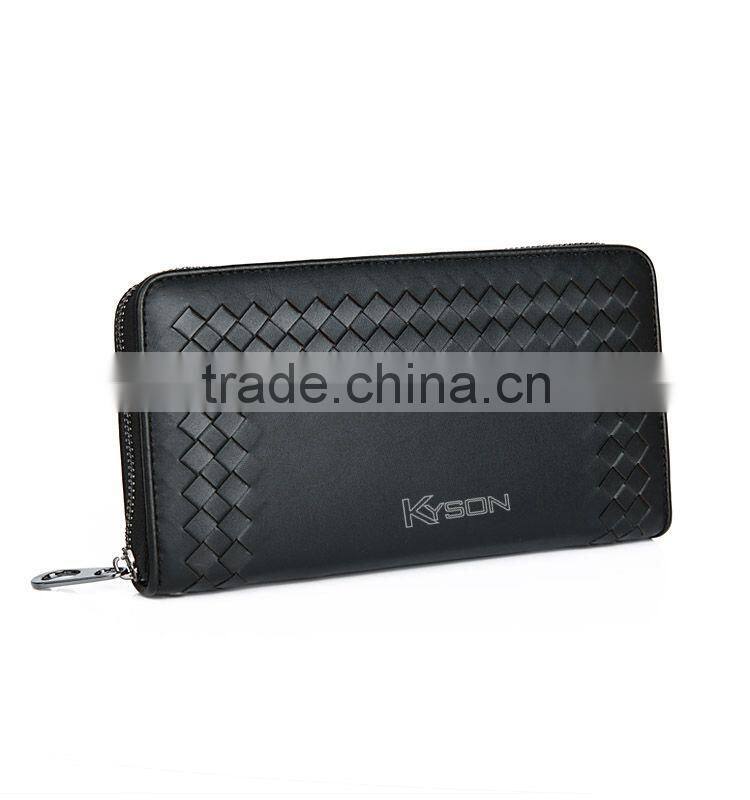 Black custom money clip wallet men