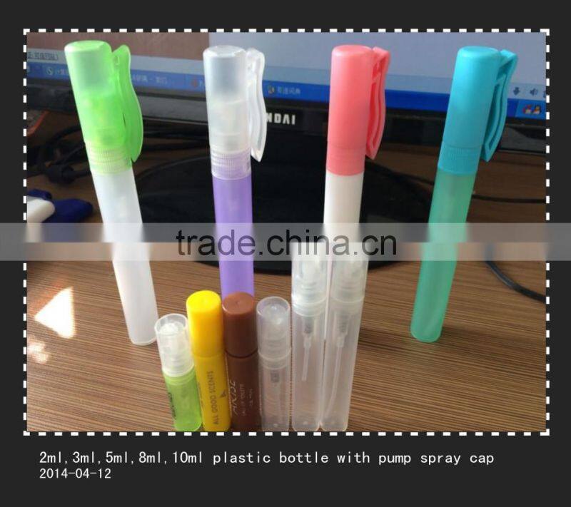 3ml empty perfume mini plastic pump spray bottle