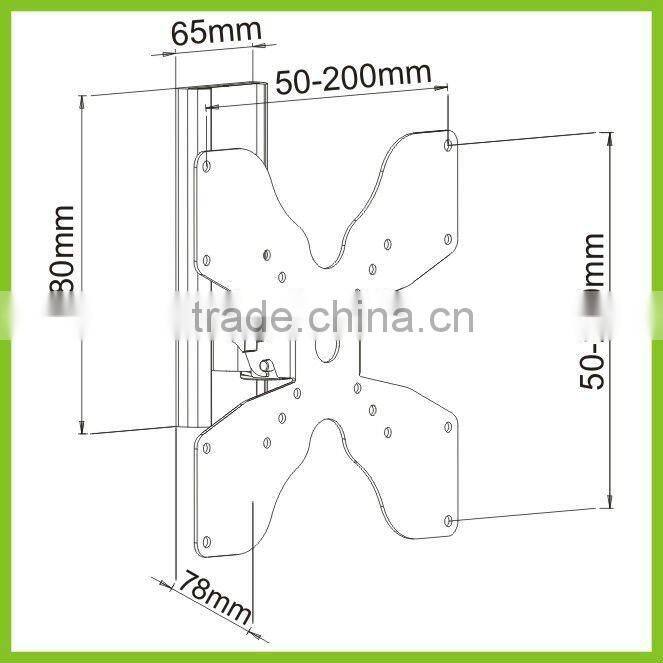 LCD2300 Swivel LED TV Wall Mount VESA 200x200 Wall Brackets