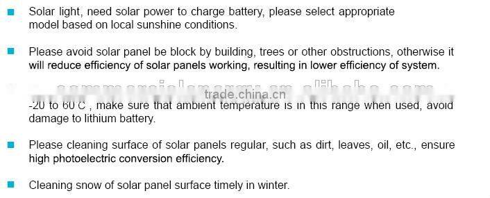 8W solar light garden solar led garden light