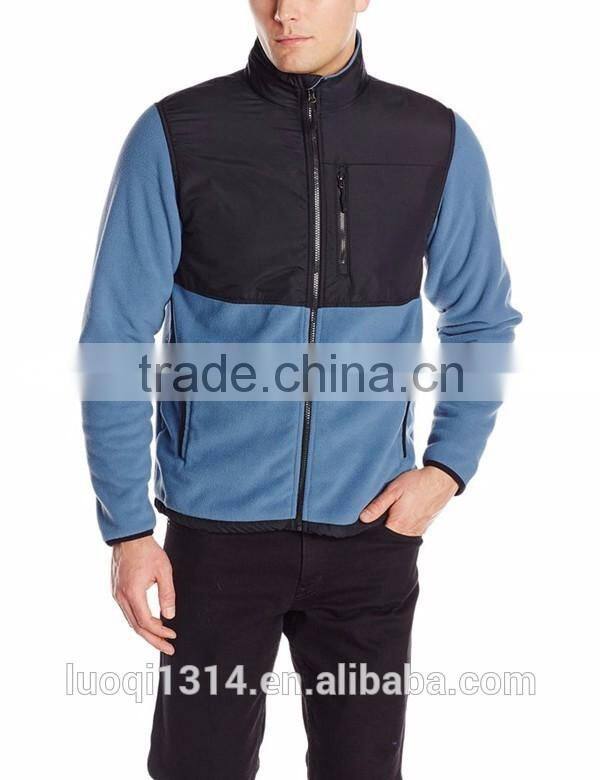 2016 Customize man fleece jacket wholesale polar fleece jacket with your own design logo
