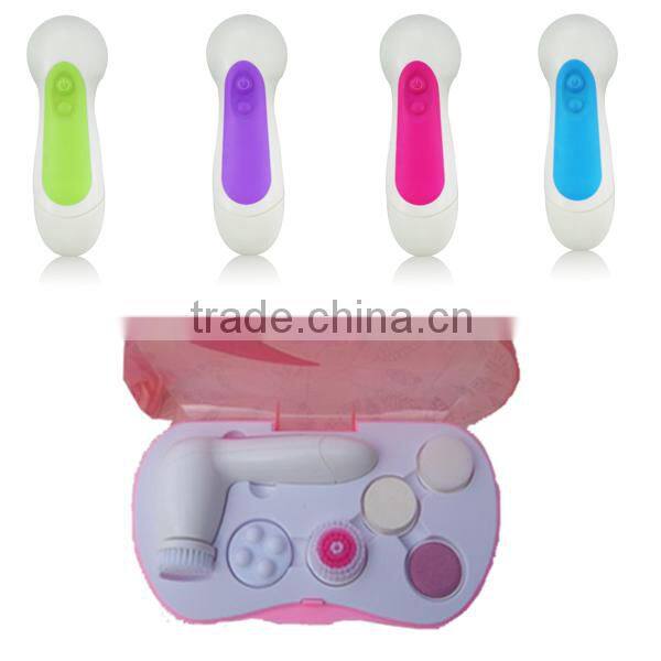 Export to Europe Hotsale 6 In 1 Electric Facial Cleansing Brush for Home Use