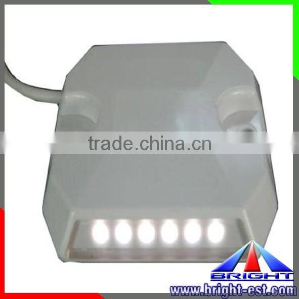 Wired road studs for constant or fiash traffic solar light 12v double lighting with 6*2led