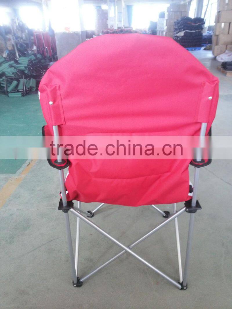 Comfortable double layers folding camping chair polyester cotton padded inside