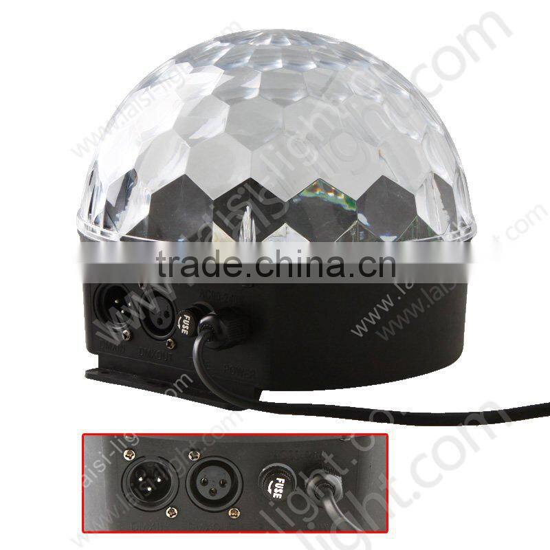 DJ disco light Mirror 6pcs*3W LED Crystal Ball, mini LED Crystal Ball for Christmas Decoration