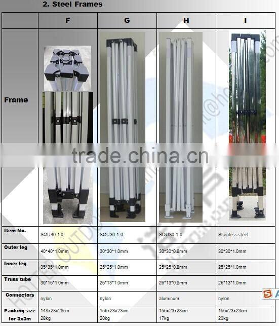 Hotsale outdoor gazebo tents for sale,china folding tent manufacturer