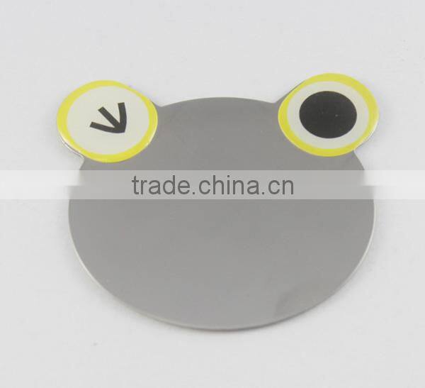 non-breakable gift metal mirror plain metal mirror wallet sized