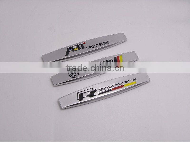 Manufature Direct Sale Decorative Chrome Plated Car Fender Sticker