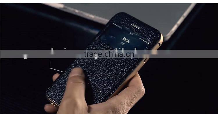 3in1cowhide case and metal bumper,aviation aluminum,PC, For iphone 6/plus Style case cover,