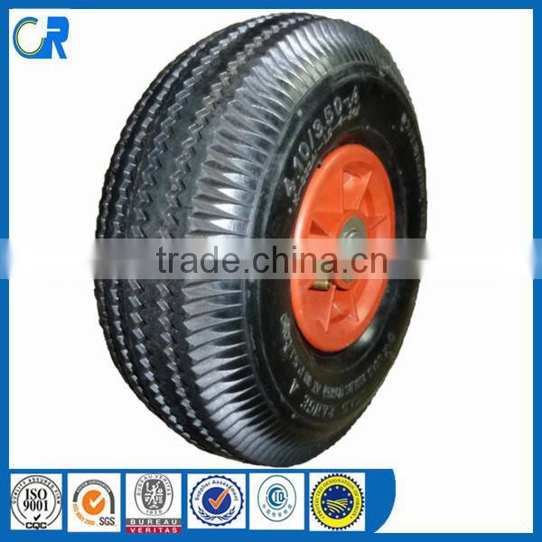 Manufacturer pneumatic air 4.10/3.50-4 rubber wheels