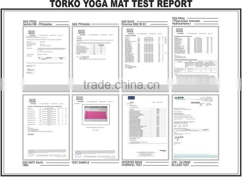 2016 TOPKO Hot Sale Eco - Friendly Anti-slip Custom High Density Yoga Mat