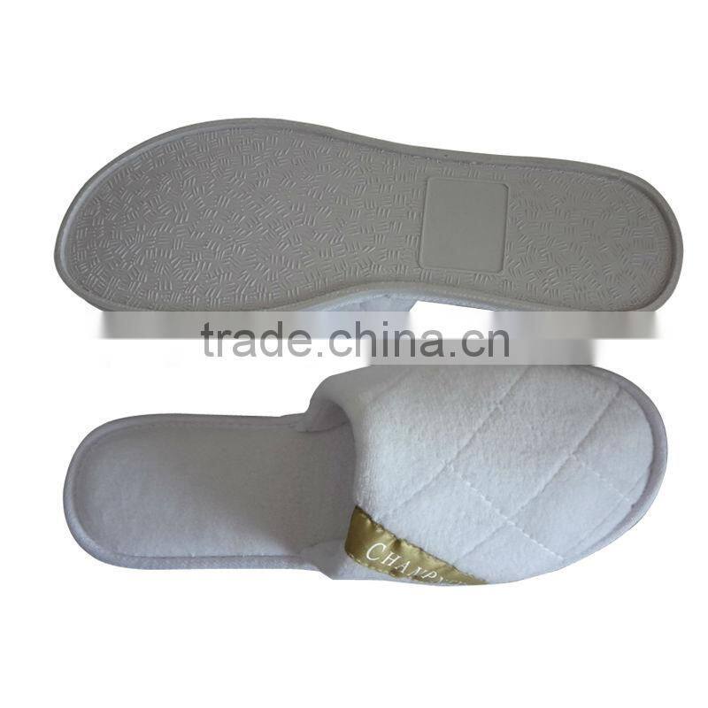 high quality disposable hotel velour spa slipper