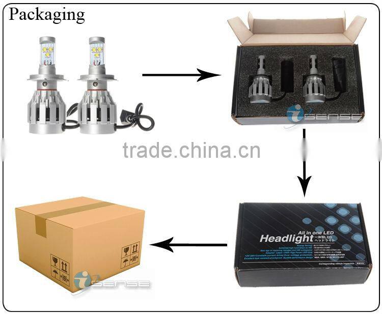 50w CREES LED Car/ Truck Motorcycle HB3 3200lm Headlights with yellow cover