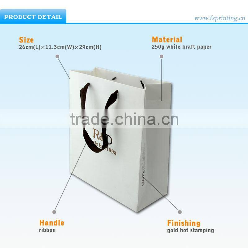 Color Printing Colorful White Paper Bags Wholesale