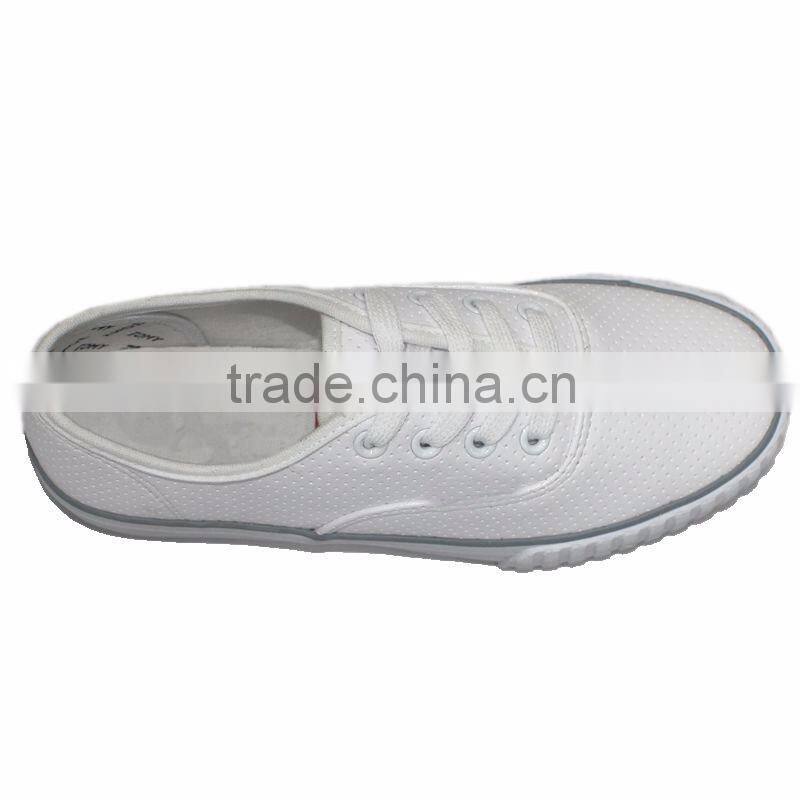 2016 morden designer PU casual lace-up shoes