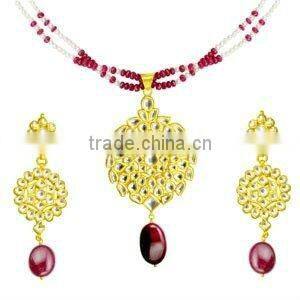 Indian Fashion Kundan Pendant Sets