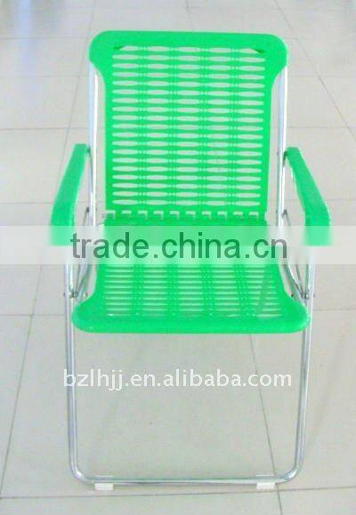 leisure plastic ratten foldable gardern chair