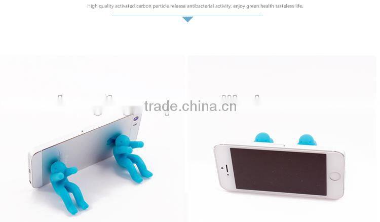 Hot Sale Man Shape Silicone Pot Spill-Proof, Kitchen Gadget, Phone Holder